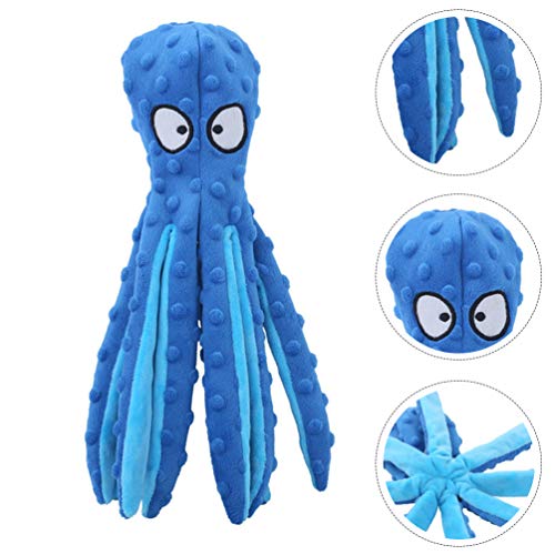 ULTECHNOVO Cachorro Brinquedos Estridentes de Pelúcia Polvo Brinquedo Cachorro Mastigar Dentição Bri
