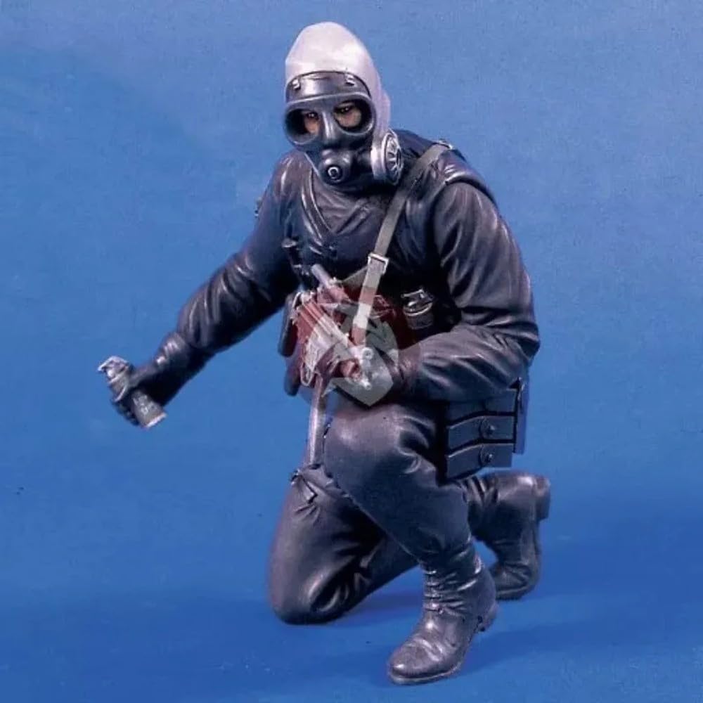 1/16 120mm British SAS Soldier with MP5 Resin Figure Model Kit, Unassembled and Unpainted Military Miniature