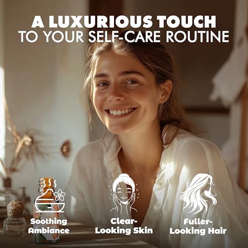 Image of Esslux Jasmine Essential Oil | 100% Natural Aromatherapy Oil for Skin Care | Perfect for Diffusers, Candle, and Soap Making | Invigorating Scent for DIY Projects, 60 ML
