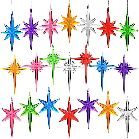 Ayidawedo 21Pack Star Topper Ornaments Cover