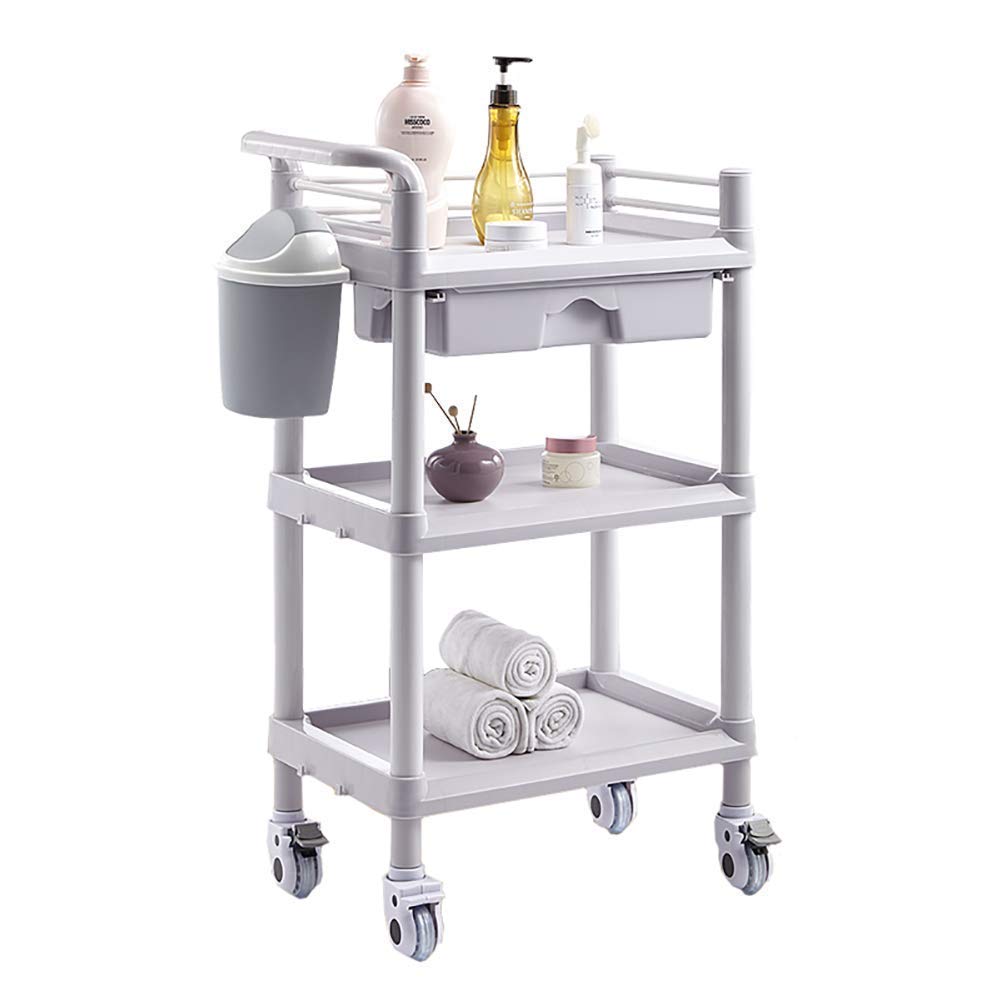 Buy Trolley On Wheels Tool 3 Tier ABS Beauty Salon Cart with Drawers