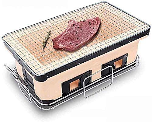 Japanischer Grill Grill Camping Holzkohle Grillplatz Tontopf 3-5 Personen Geeignet Für Garten Picknick Reisen Camping Barbecue Outdoor Barbecue