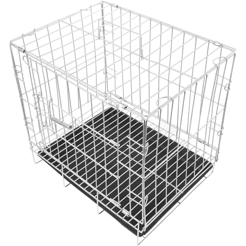 ARTSEWPLY Cage à Oiseaux en Acier Inoxydable Grosse Capacité 35x25x30 Cm Plateau Amovible Cage D'accouplement pour Pigeons Domestiques et Calopsita pour...