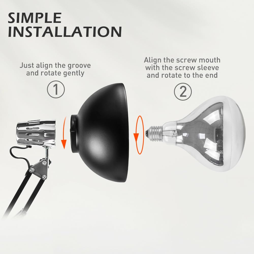 DUEBEL Lampe chauffante pour la fabrication de bonbons - Chauffe-bonbons abordable, idéal pour les débutants en art du sucre, de la pâtisserie et de la confiserie - Plaqué noir et argent