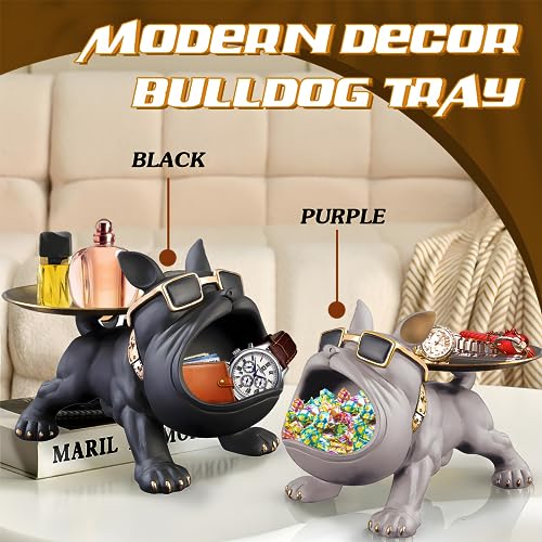 Huhote 001 Resin French Bulldog Tray Statue thumb #1
