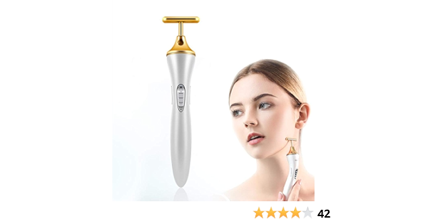 Masażer do twarzy Beauty Bar 24-karatowy złoty w kształcie ...