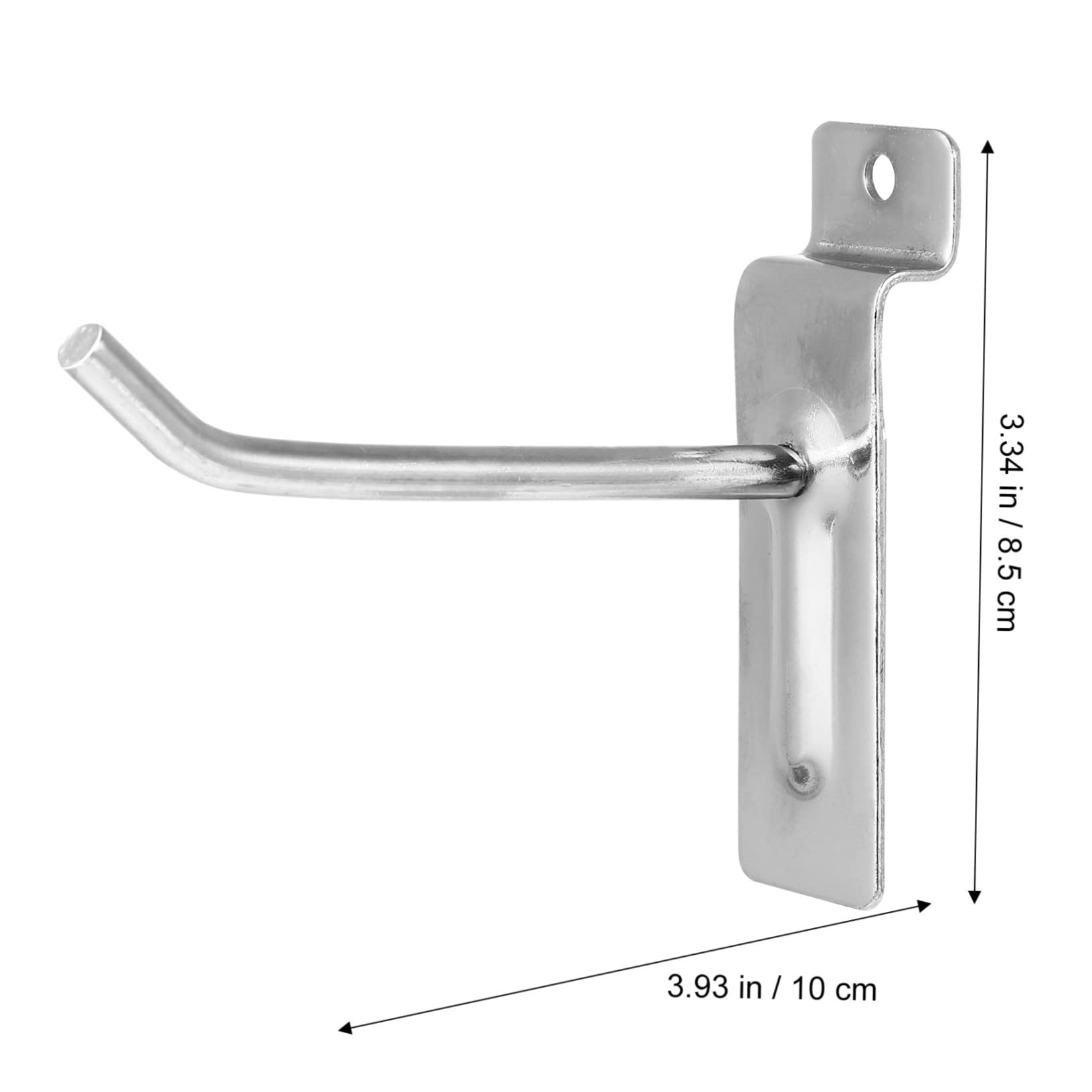 OKUMEYR Hook for Shop 10 Pcs Iron Hanging Hooks Panel Hooks Easy Install and Sturdy