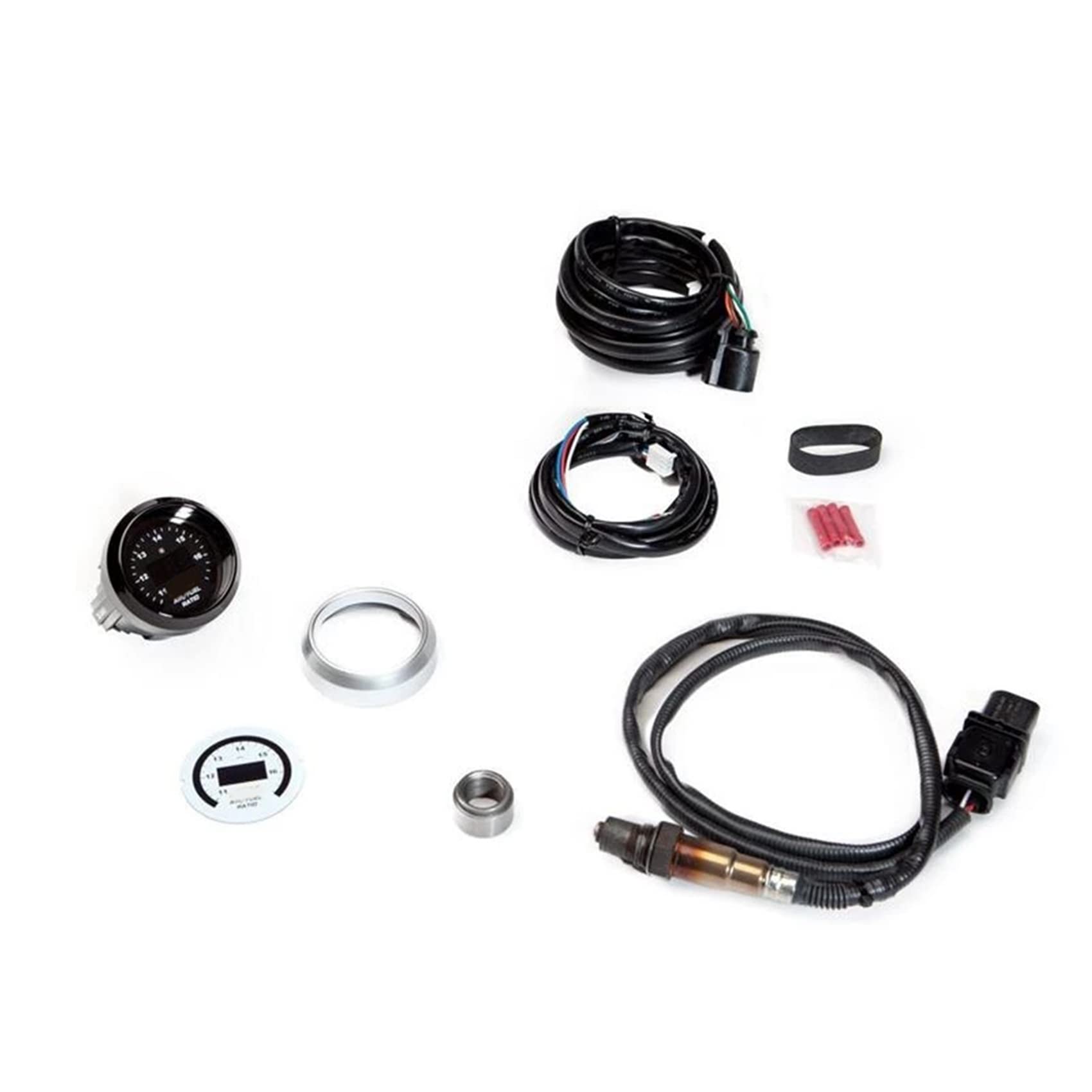 Lizzot 2 Set Racing 30-4110 AFR 52mm Wideband O2 UEGO Controller Gauge Air Fuel Ratio AFR con 4.9 Sensor de Oxígeno 0258017025