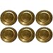 BigDean 6X Platzteller Dekoteller Gold 36cm Goldteller Teller