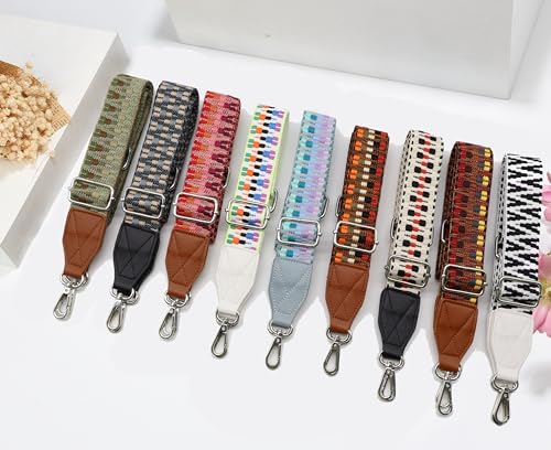 Image of Purse Strap Leather End Shoulder Strap Adjustable Replacement Crossbody Bag Straps for Handbag Crossbody Bags