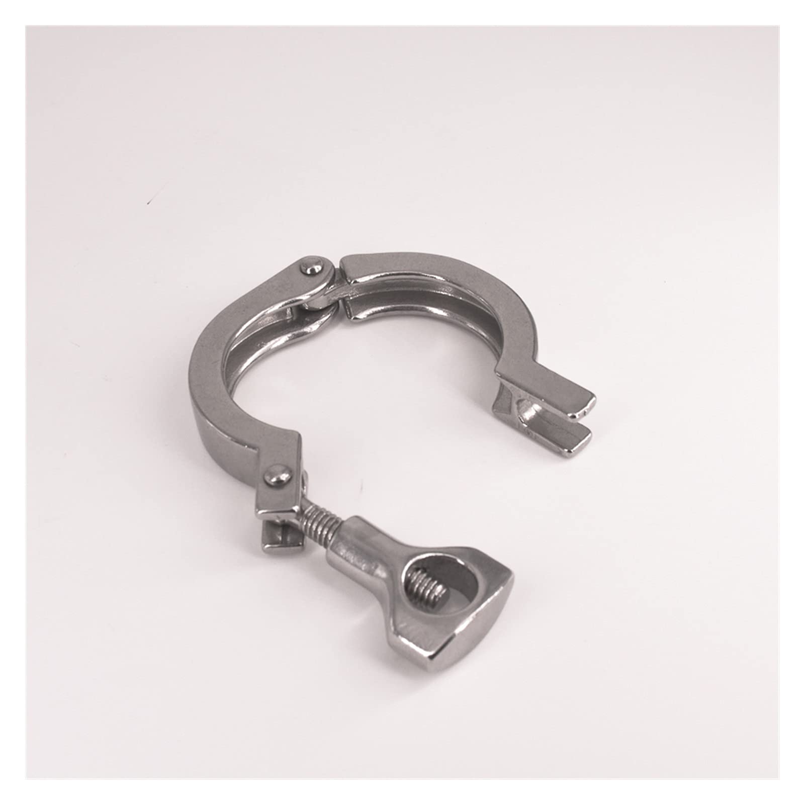AVFORA Material de Servicio Pesado 1.5 "Tri Abrazadera Sus 304 Accesorio Sanitario Elaboración casera Cerveza 50.5 mm Férula O/D for Soporte de tubería