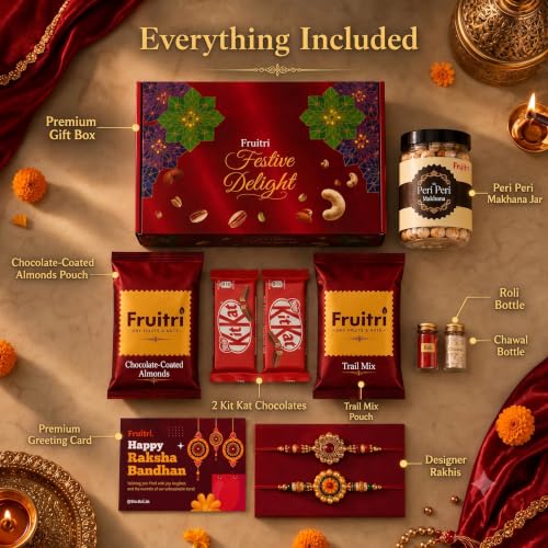 Image of Bay Nut Rakhshabandhan /Rakhi Gift Hamper Nuts & Dried Fruits