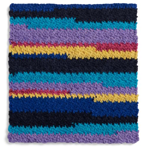 Image of Bernat Blanket Patchwork Yarn for Crocheting Soft, 90S Vibe, 2-Pack | #6 Super Bulky Yarn, 100% Polyester, Soft Crochet Yarn for Blankets, Knitting & DIY Crafts, 220yds, 300g /10.5oz per skein