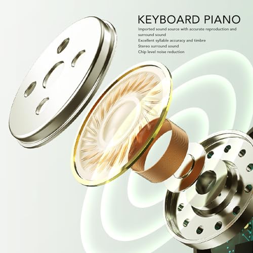 Clavier électrique Professionnel à 61 Touches, Piano Numérique en Plastique Portable avec Microphone, Câble Audio, Pupitre, Piano électrique pour Débutant - Les Beatles, Paul McCartney, John Lennon, RIngo Starr, George Harrison Clavier électrique Professionnel à 61 Touches, Piano Numérique en Plastique Portable avec Microphone, Câble Audio, Pupitre, Piano électrique pour Débutant – Image 6