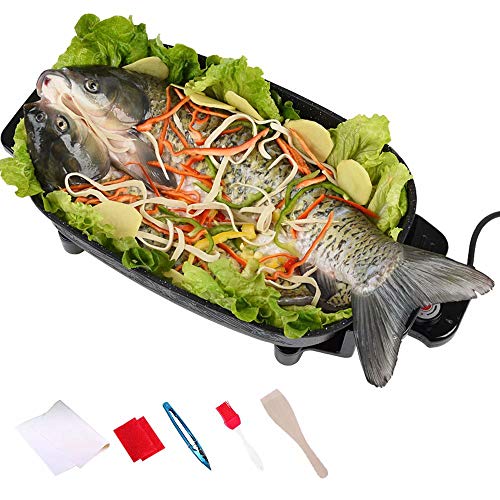 BBQ Hot Pot Hot Pot/Pan Electric Barbecue/Korean Multi-Function Smokeless Non-Stick Hot Pot Barbecue One Pot Five-Speed Temperature Control 6L Home Barbecue Machine 1500W