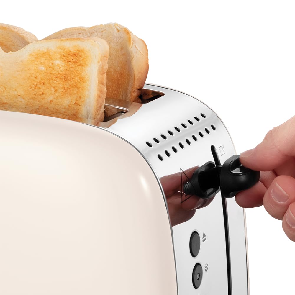 Russell Hobbs Broodrooster Colours Plus Mokka - 2 Sneden, 1600W, 6 Bruiningsstanden, Lift & Look