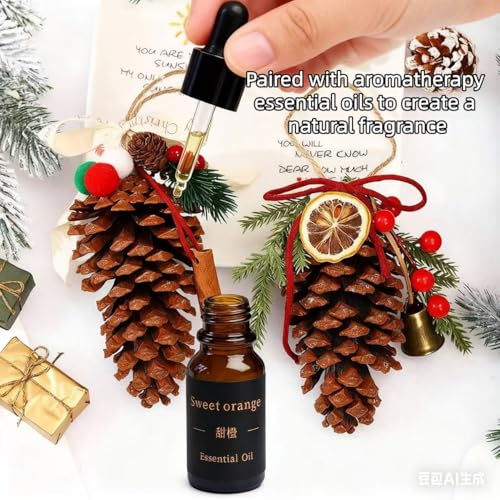 Conjunto de piñas con aceite esencial aromaterapia miniatura 2