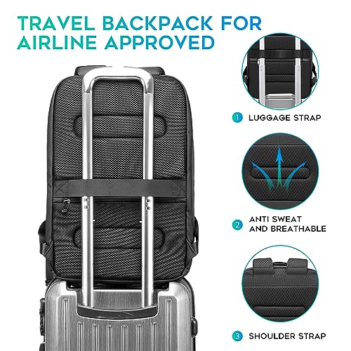 Image of BANGE Business Commute Backpack Waterproof fit 15.6 Inch Commute backpack,Travel Durable Backpack