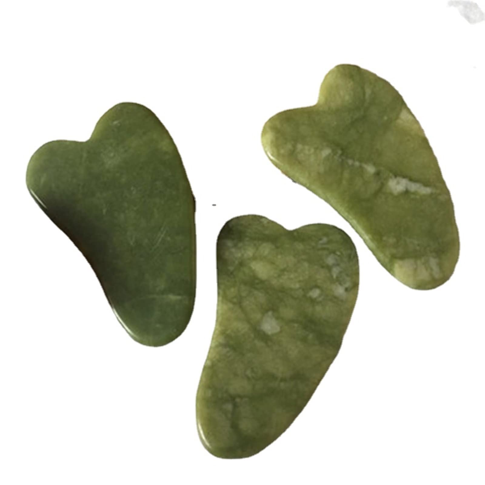1/5 STÜCK Natürlicher Kristall Jade Stein Gesichtskörper Gua Sha Board Schaben Massage Guasha Schaber Gesicht Augenpflege SPA Werkzeug Home Sammlungen (Color : One Size)