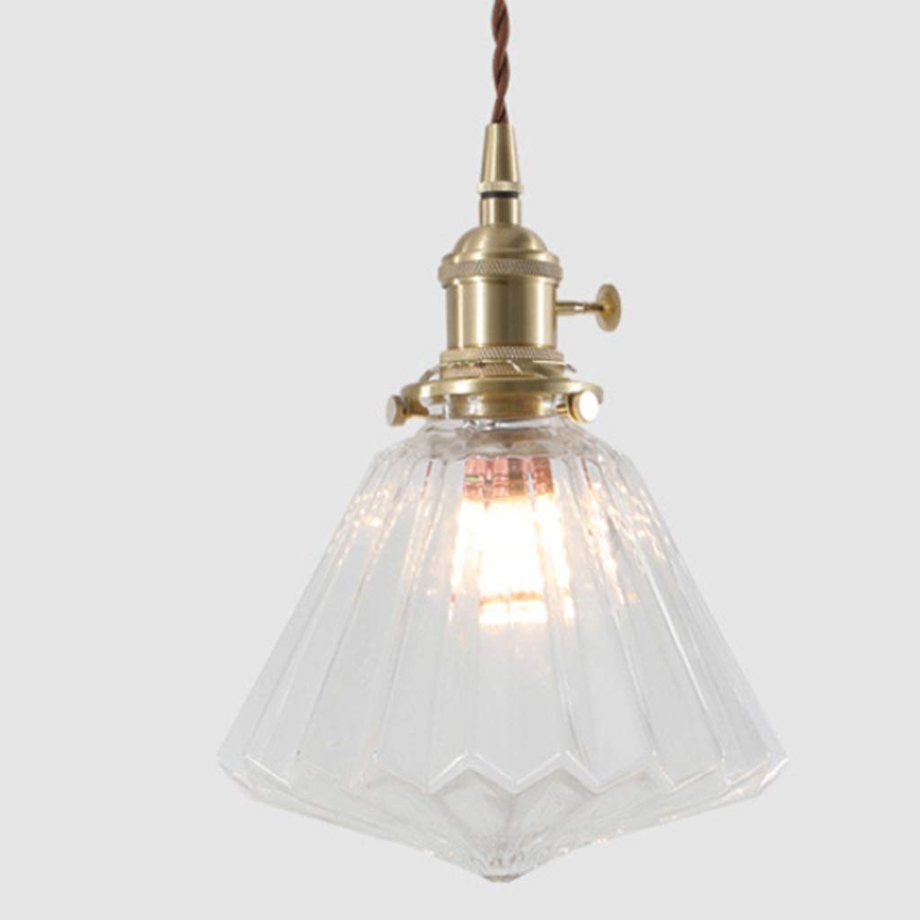 Lustre en laiton anti-éblouissement LED pour éclairer une cuisine