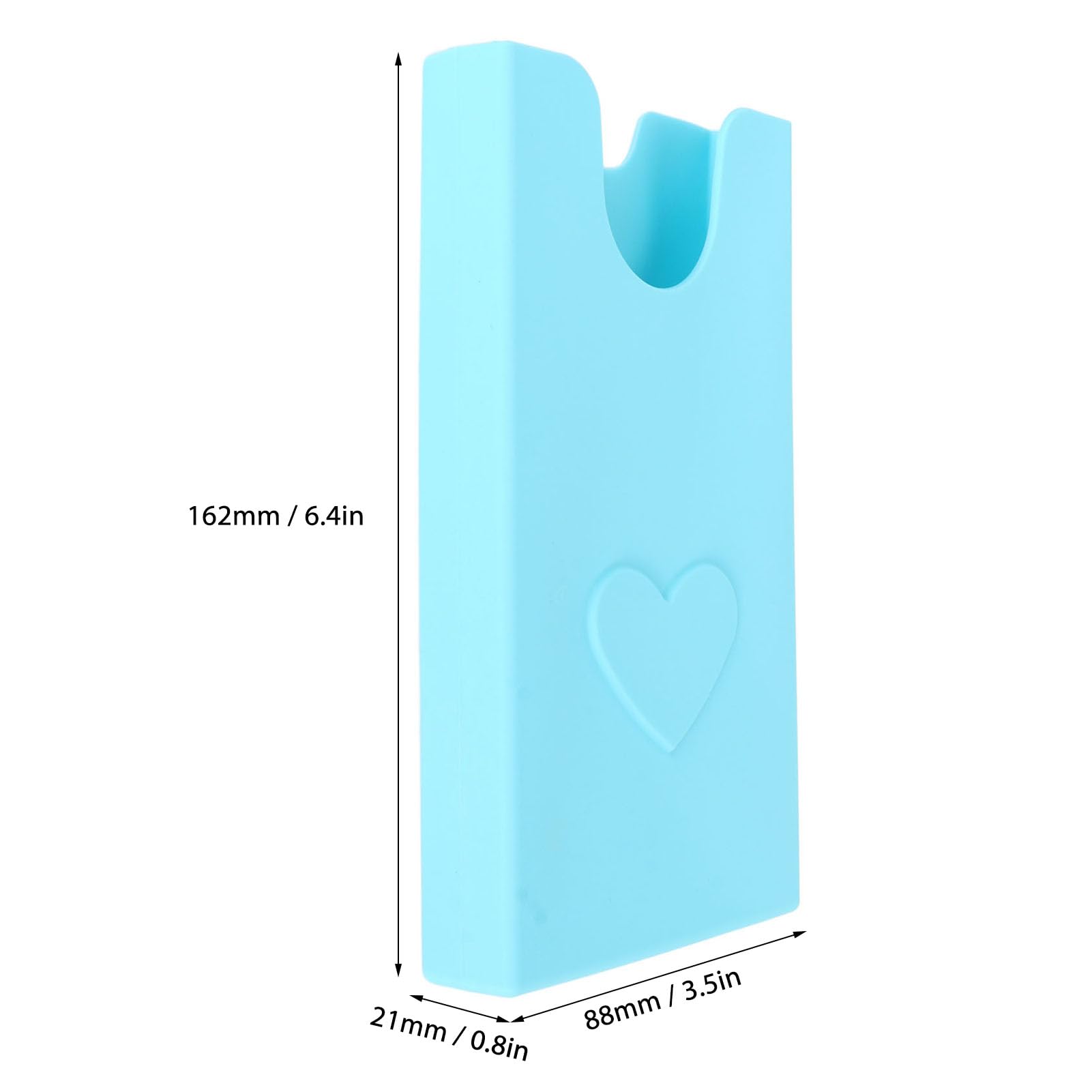 Uchwyt na telefon do torby plażowej | Bezpieczna wkładka silikonowa do toreb Bogg i podobnych | Etui na telefon Portfel Akcesoria | Trzymaj telefon bezpieczny/poręczny / (Lake Blue)