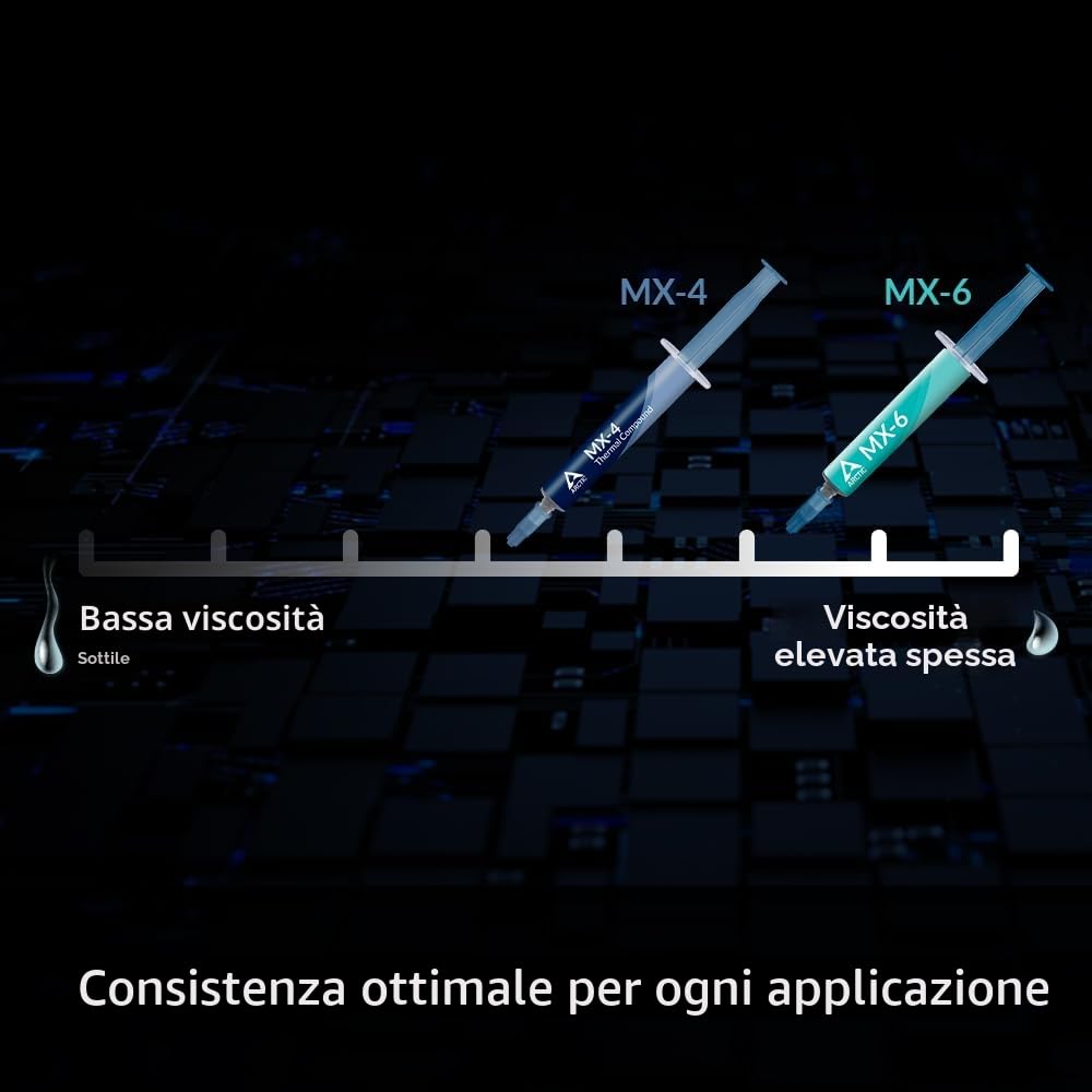 ARCTIC MX-6 (4 g) Pasta Termica per CPU, schede grafiche, laptop, conducibilità termica elevata, non conduttiva