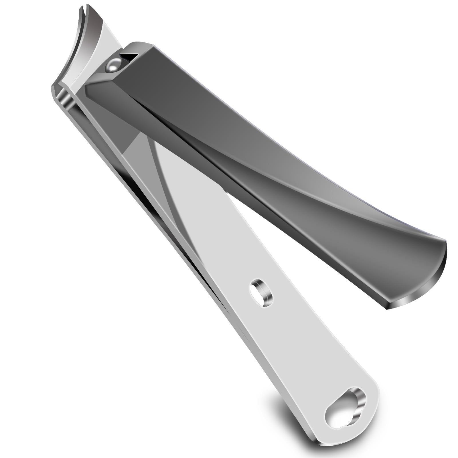Ingrown Nail Clippers, Slanted Blade Toenail Clippers for Ingrown & Thick Toenails, Professional Non-Slip Toe Nail Cutter, Angled Nail Clippers for Seniors, Men & Women