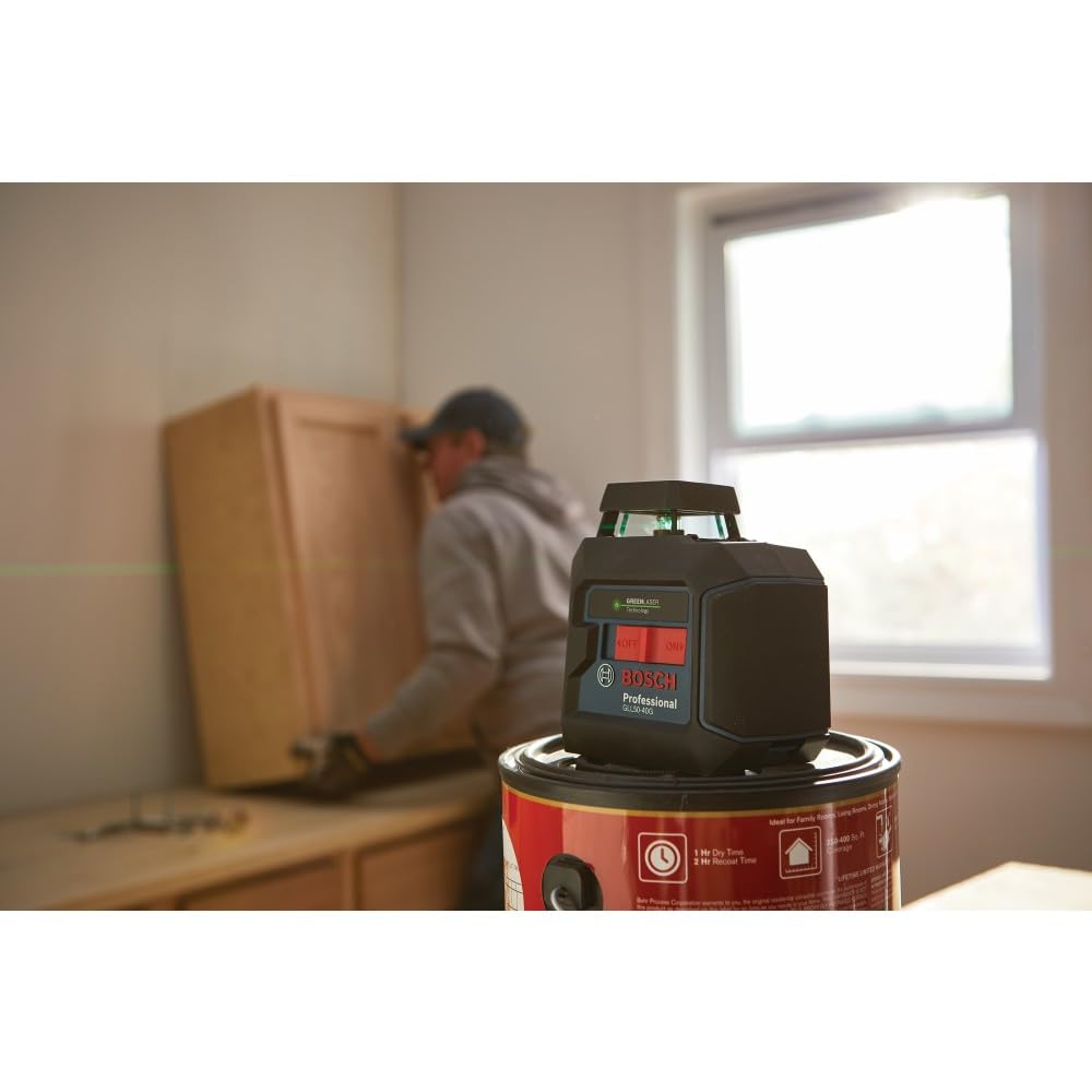 Bosch Green-Beam Laser Level - 360° Self-Leveling -6 Bosch Green-Beam Laser Level - 360° Self-Leveling -6