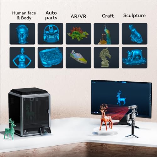 Creality 3D Scanner Ferret Pro para impressão 3D, scanner portátil com precisão de 0,1 mm, digitaliz