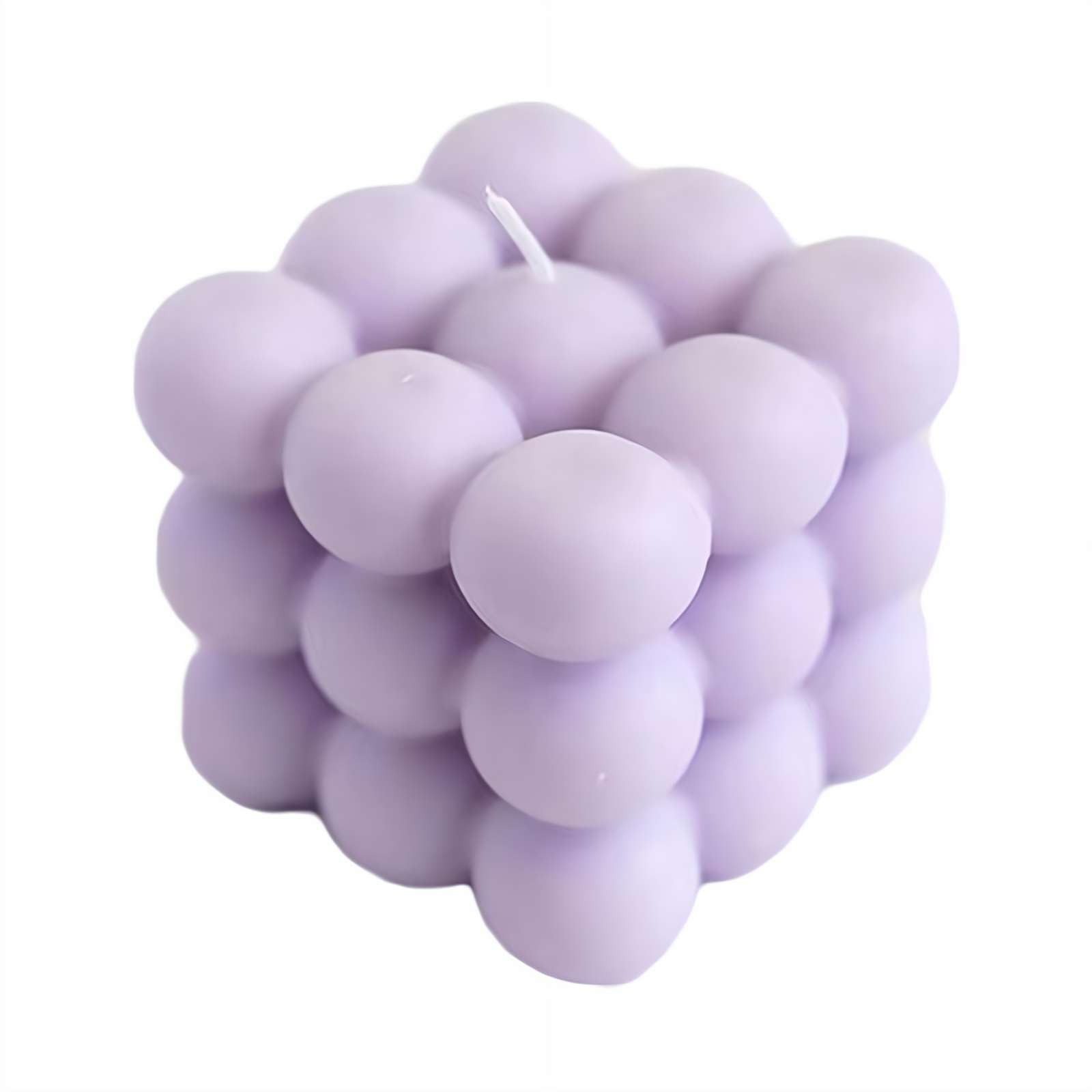 Generic Scented Bubble Cube Candles, Aromatherapy and Ambient Lighting, Purple, 1pcs