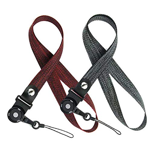 ネックストラップ oumino IDカードホルダー スマホ 兼用 首掛けストラップ 3WAY iPhone リングストラップ 脱着式 IDカード/携帯/カメラ/鍵 適用 ホルダー ハンドストラップ 吊下げひも 落下防止 脱着簡単 使いやすい 便利