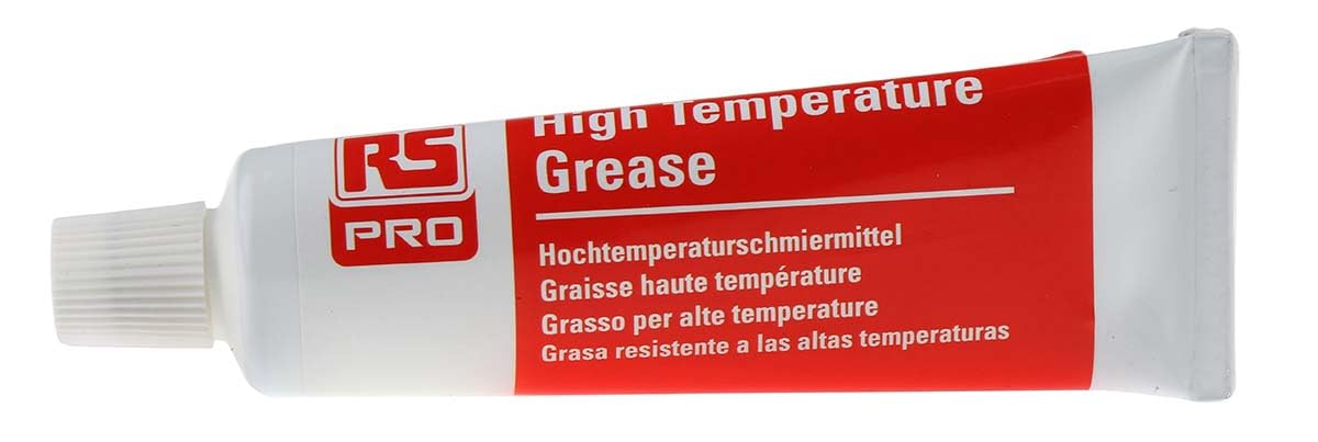 RS PRO Grasa de alta temperatura beige de -20 °C hasta +250 °C, tubo de 50 ml, paquete de 5 unidades