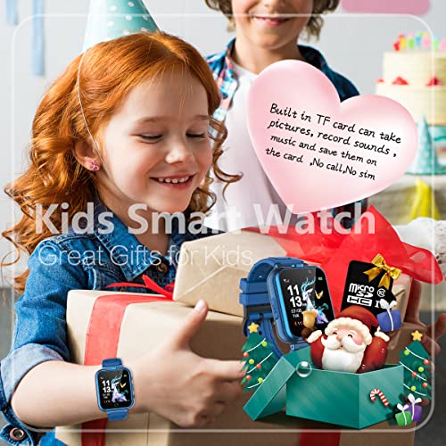 Retysaz Kids Smart Watch 24 Game Smart Watch for kids Pedometer 2 HD Cameras Fashion Smartwatches for Children 3-14 Great Gifts To Girls Boys (Blue) - Image 2