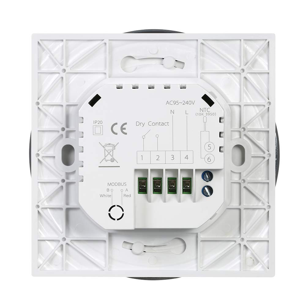 Termostato Wi-Fi para caldera de gas, termostato digital, programable, pantalla LCD táctil con retroiluminación y función de control de voz, cronotermostato BHT-6000-GC