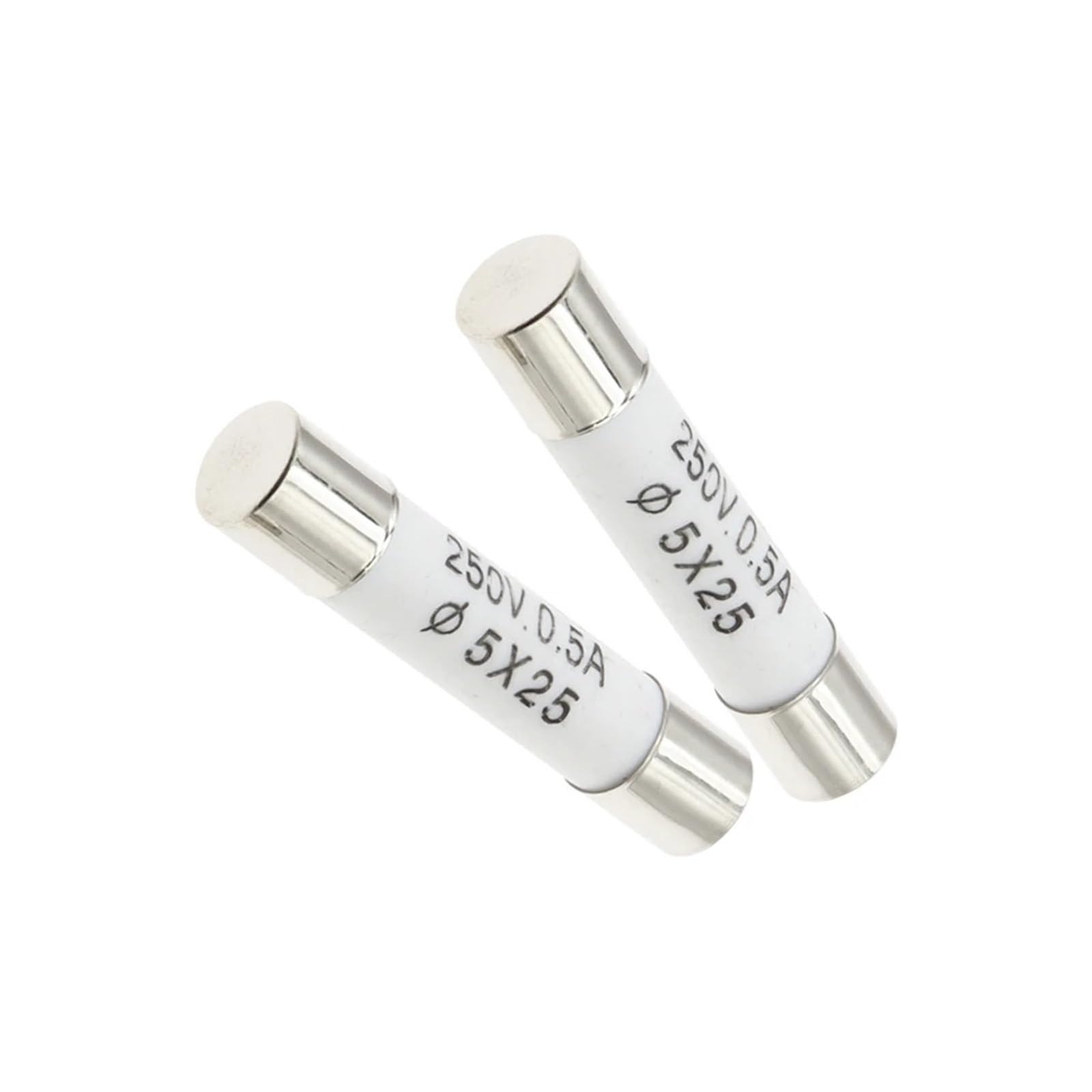 Fusibile del tubo ceramico, Fusibili ceramici ad azione rapida RO55 5x25mm 250V Confezione da 10 0,5A-30A(10PCS 5A)
