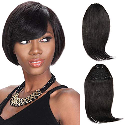 Brazilian virgin Human Hair clip in Bangs clip on Hair Extensions fringe Hair weave clip ins 8 inch/29g Hairpieces