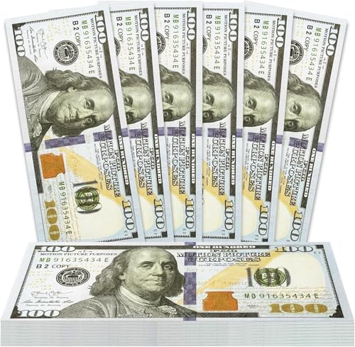 Image of Dollar Money Prank Toys for Kids 100Pcs Coupons Dummy Doller Currency Notes for Boy | Girl Learning & Education Baby Money Toys Multicolor Nakli pese or Playing Fake Money Notes Birthday Gift