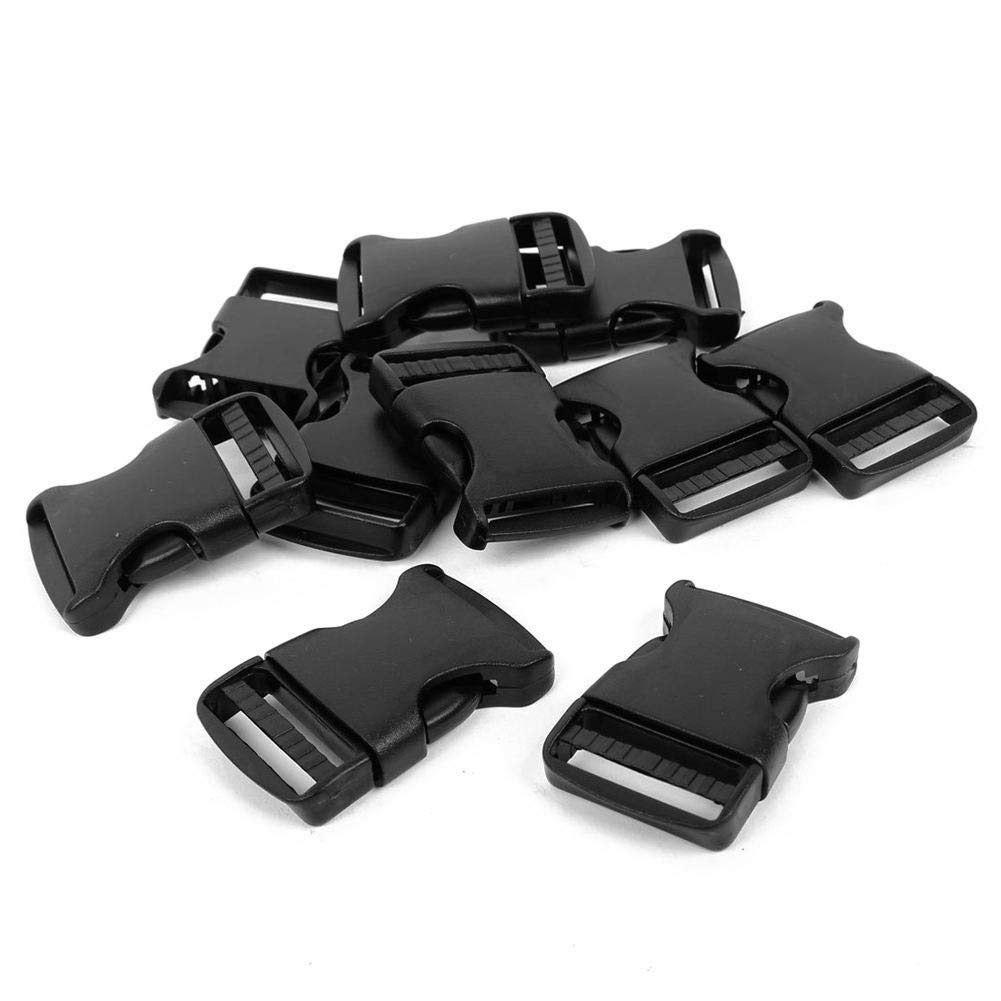 1 Inch Black Heavy Duty Plastic Side Release Buckles – Adjustable For Backpacks & Straps