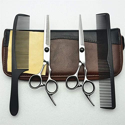 Ciseaux de coiffure YZCIS 14 cm 15,2 cm à anneau rotatif et leur poche de rangement