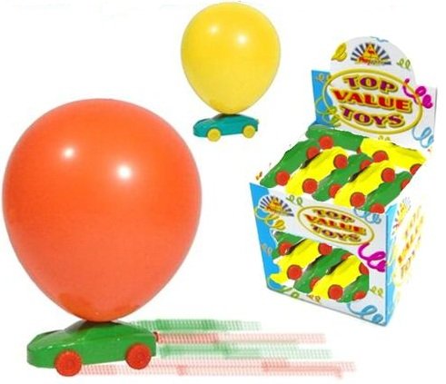 BALLOON RACER CARS (ONE CAR SUPPLIED)