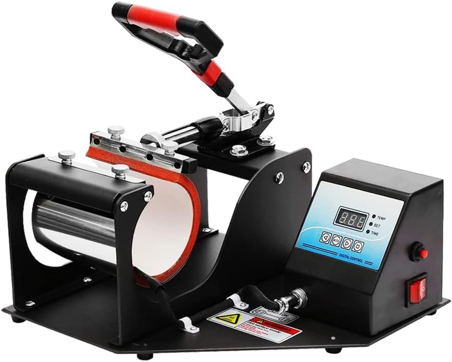 Heat Press Machine with Digital Control Sublimation Mug Press Printing for Latte Mugs Money Boxes Beer Steins Cups Hot Transfer Printing 350W