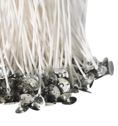 200 piezas de mechas de algodón 8 pulgadas con dispositivo centrador miniatura 3