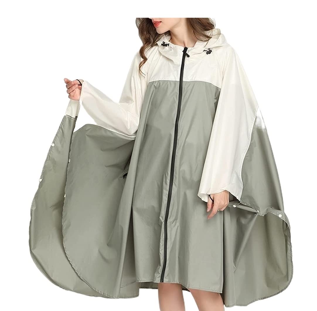 IRYZE Impermeabile Poncho Poncho Antipioggia Unisex con Cappuccio, Impermeabile, Impermeabile, per Adulti, Donne, Uomini, Poncho Antipioggia Poncho Impermeabile