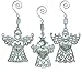 BANBERRY DESIGNS Faith Hope Love - Set of 3 Angel Ornaments with Faith Hope Love Engraved on Thier Hearts - Christmas Angels Ornaments