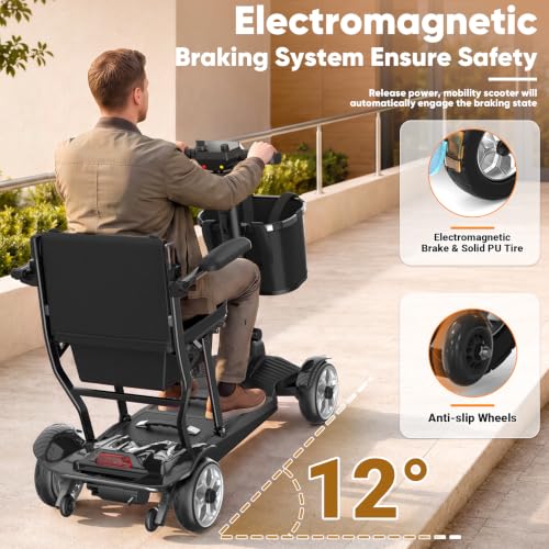 Image of 4-Wheel Motorized Scooters for Seniors-39LBS Light Frame& 30 Miles Range