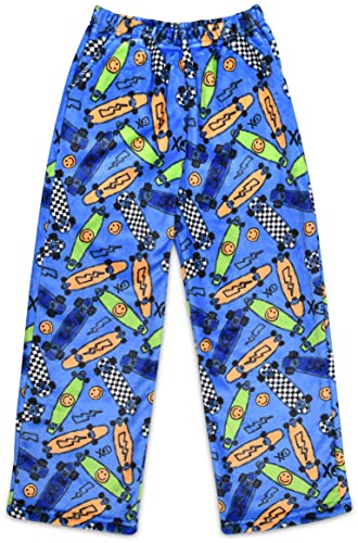 iscream Big Boys Fun Print Silky Soft Plush Fleece Pants - Bold Moves Collection