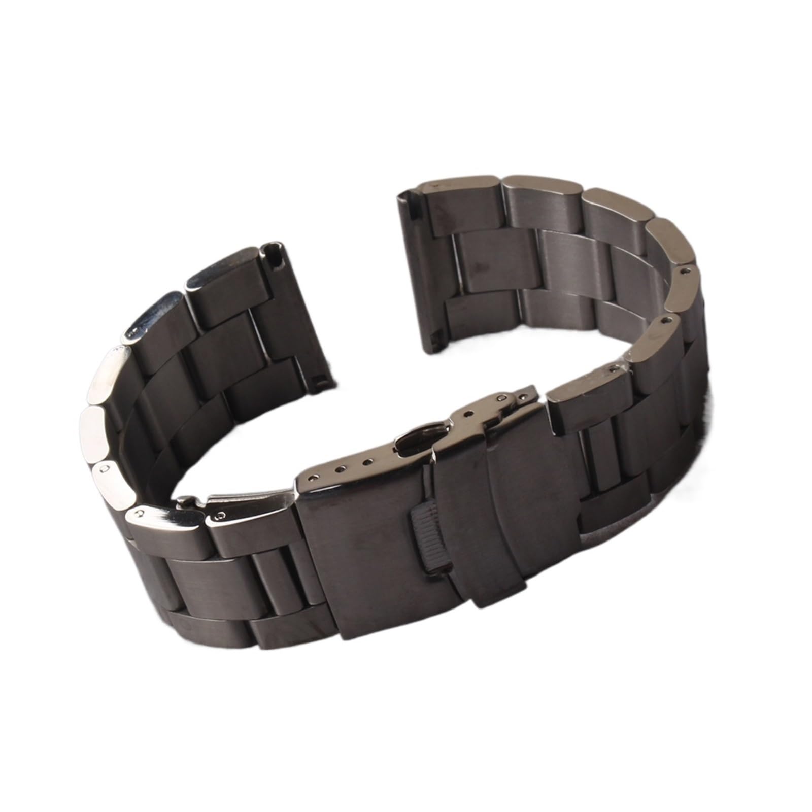INEOUT Bracelets De Montre Bracelet De Montre En Acier Inoxydable 20mm 22mm 24mm Liens Solides Extrémités Droites Avec Fermoir De Sécurité Bracelet Boucle Ceinture Bracelet Mat