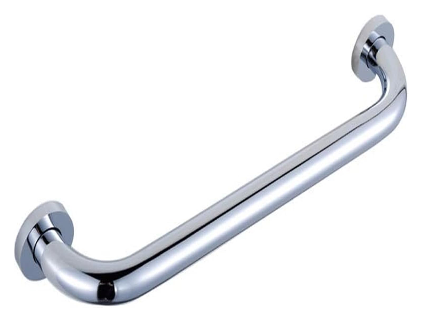 Maniglione di Sostegno, corrimano, ausili per disabili, Maniglia per Doccia, corrimano in Rame per Bagno, Antiscivolo, Senza Barriere, per disabili (Argento, 420 mm)
