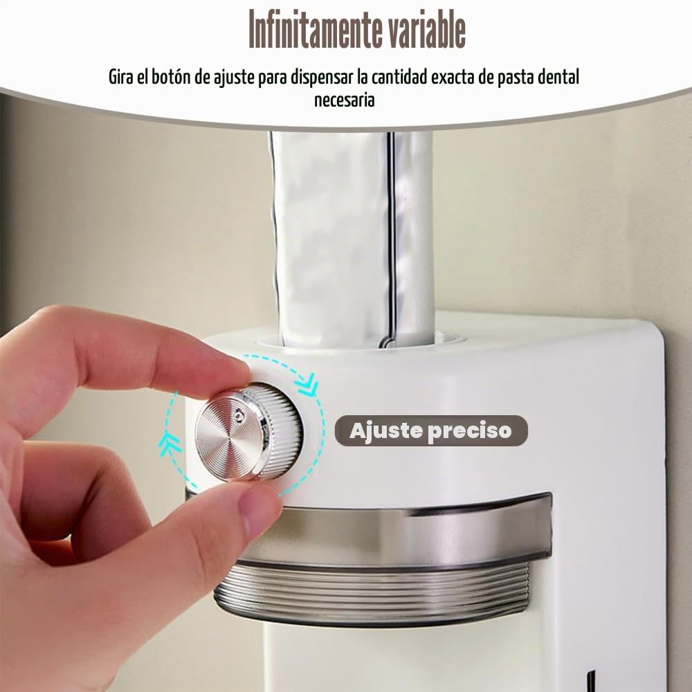 Dispensador de pasta de dientes sin perforación, soporte automático de pasta de dientes con sensor, dispensador de pasta de dientes eléctrico montado en la pared para ducha, baño, lavandería
