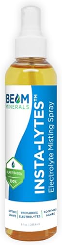 BEAM MINERALS Insta-Lytes - Aerosol de electrolitos para aliviar calambres  Electrolitos líquidos naturales  Suplemento de micronutrientes para